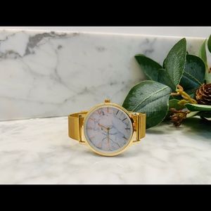 Gold and Marble Women’s Watch